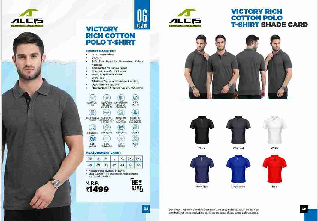 ALCIS VICTORY RICH COTTON POLO T-SHIRT