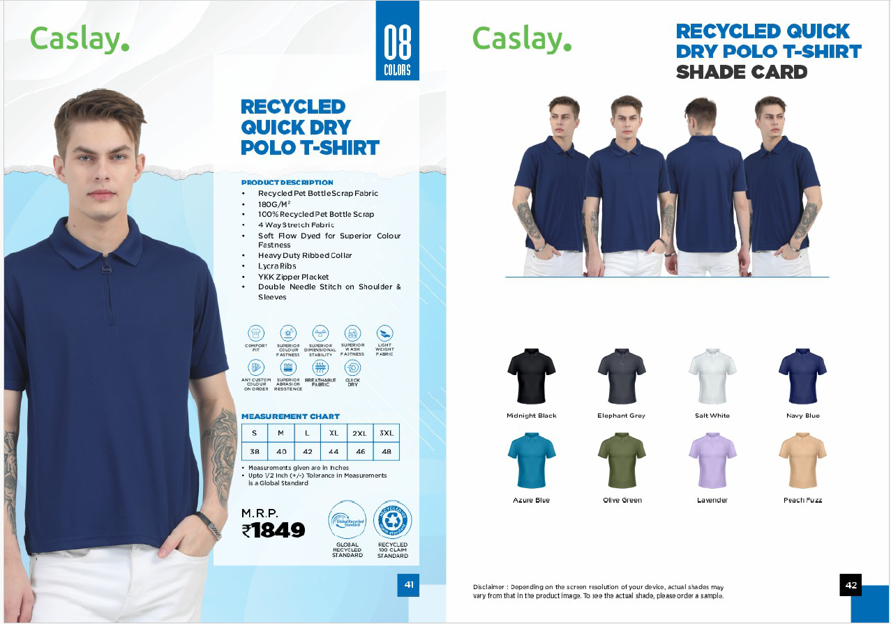 RECYCLED QUICK DRY POLO T-SHIRT