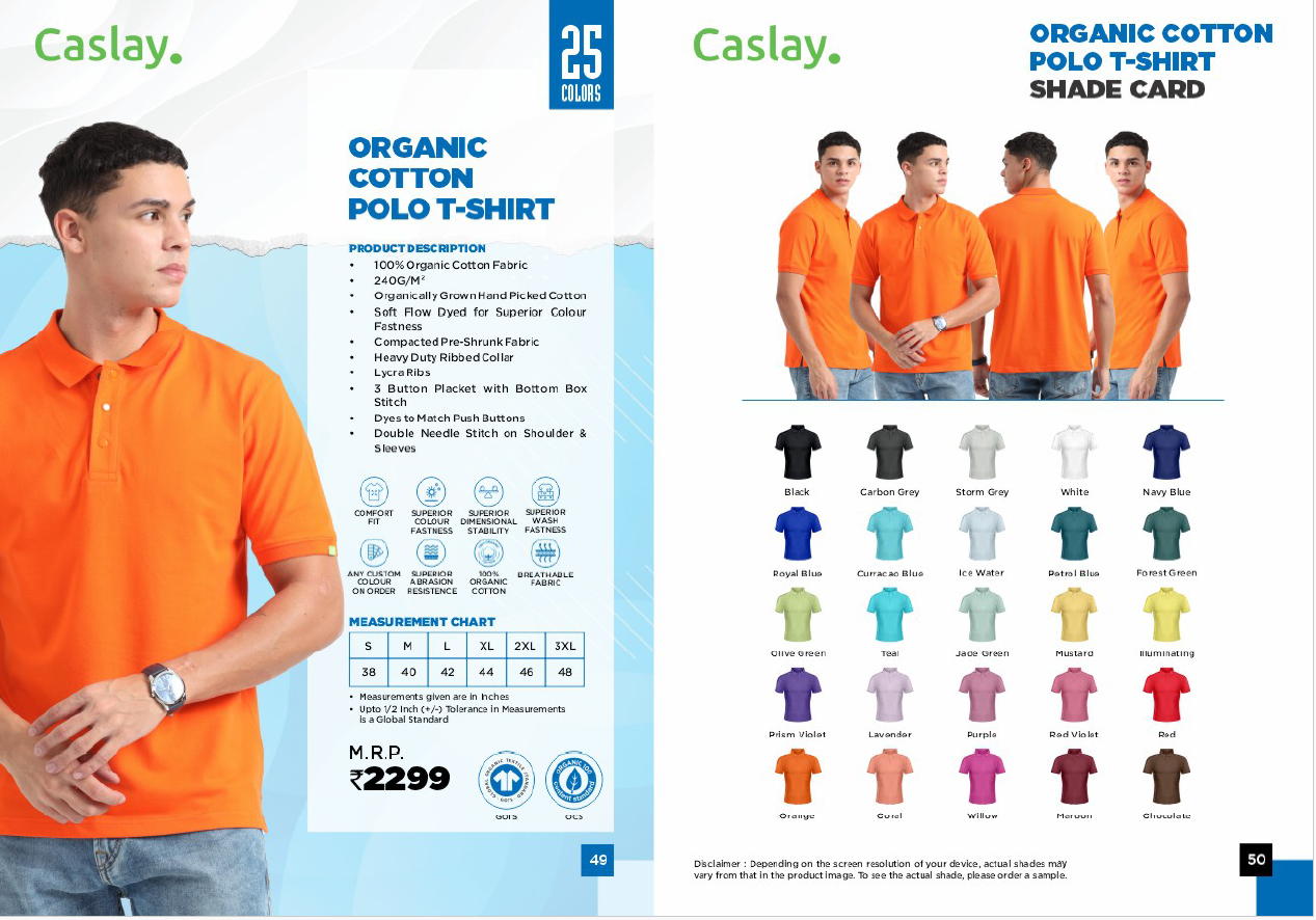 ORGANIC COTTON POLO T-SHIRT