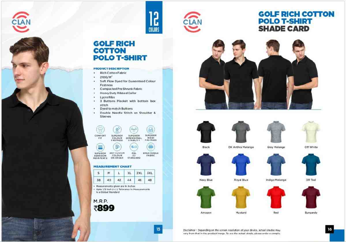 GOLF RICH COTTON POLO T-SHIRT