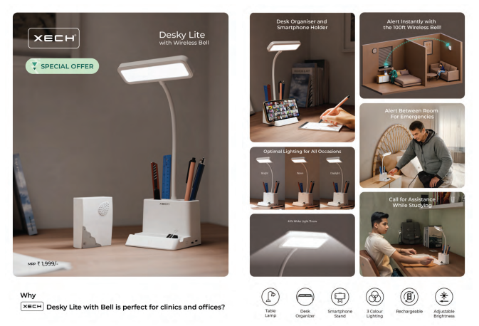 XECH Desky Lite with Bell