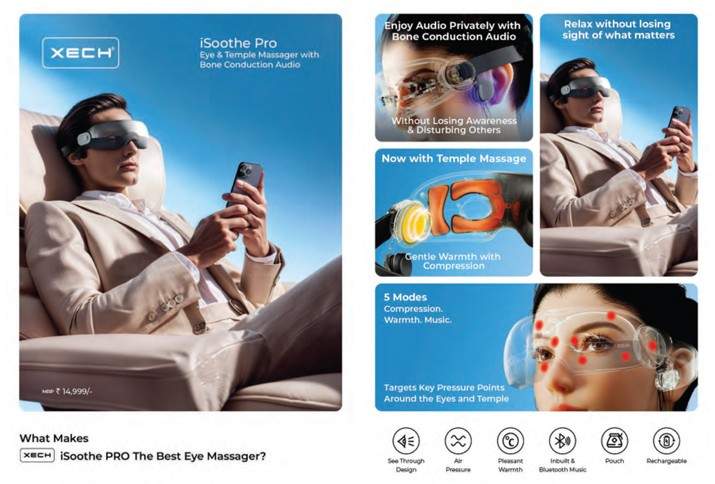 XECH iSoothe PRO EYE MASSAGER