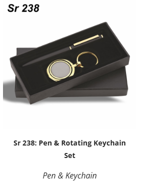 Sr 238: Pen & Rotating Keychain Set