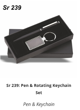 Sr 239: Pen & Rotating Keychain Set
