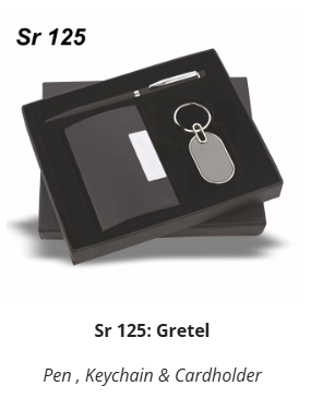 SR 125 & SR 253: Pen , Keychain & Cardholder