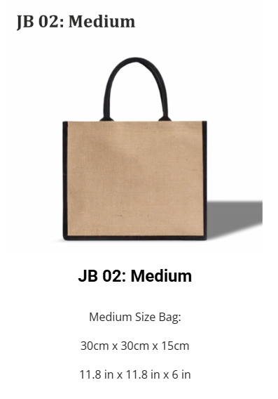 Black Natural Jute Bags