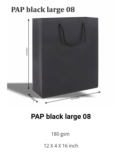 Black Paper Bags