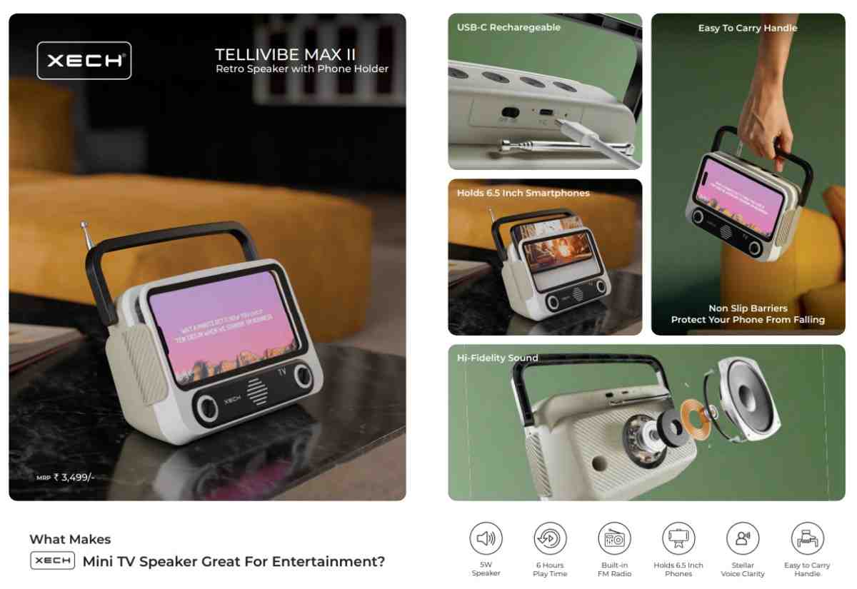 XECH Tellivibe Max II Bluetooth Speaker