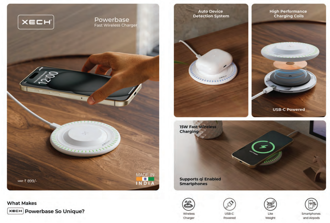 XECH Powerbase Wireless Charger