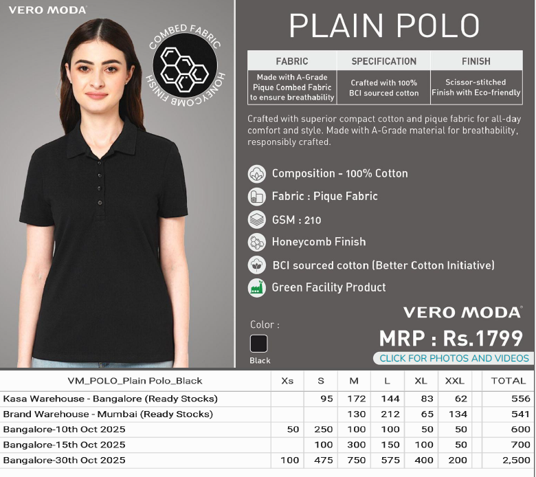 Vero Moda Plain Polo