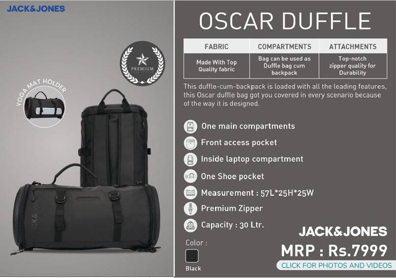 JACK & JONES Oscar Duffle BAG