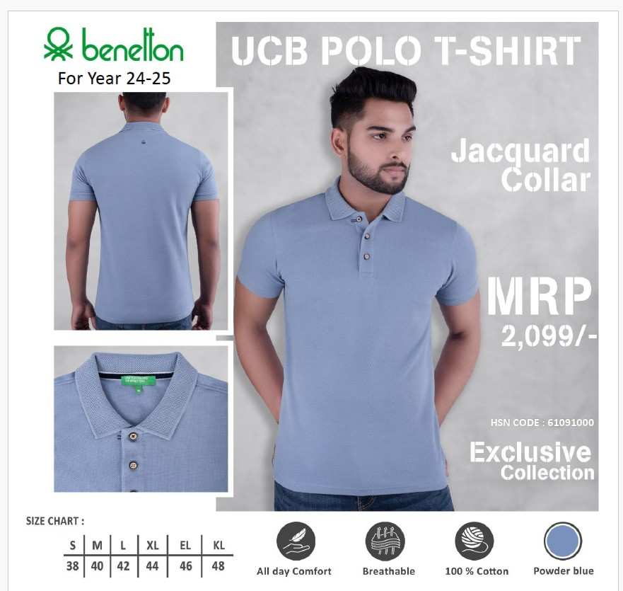 UCB POLO JACQUARD COLLAR TSHIRT
