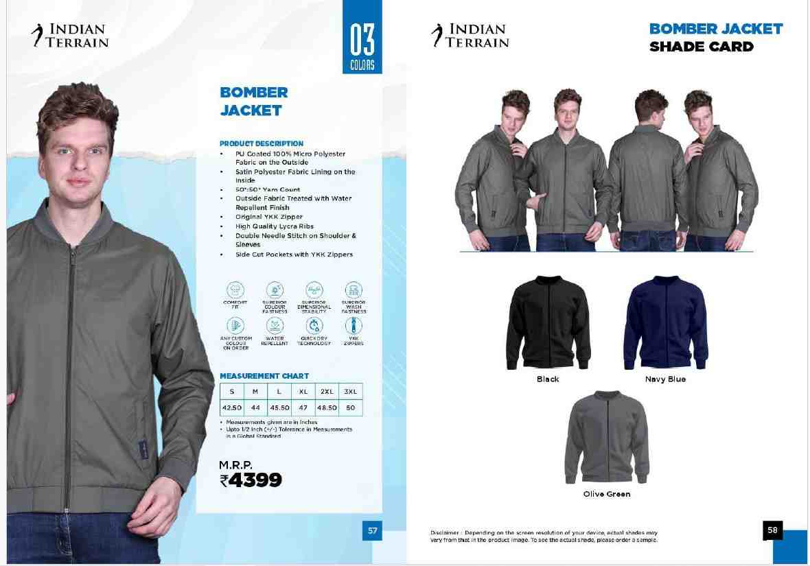 INDIAN TERRAIN BOMBER JACKET