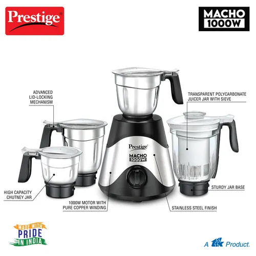 Macho Mixer Grinder (4 Jar)