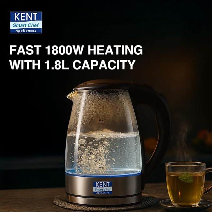 Elegant Electric Glass Kettle 1.8L