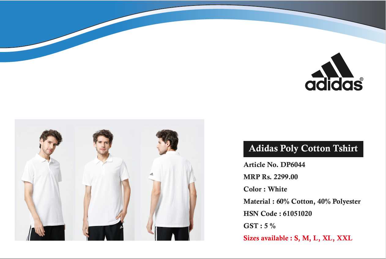 Adidas Poly Cotton Tshirt (1)