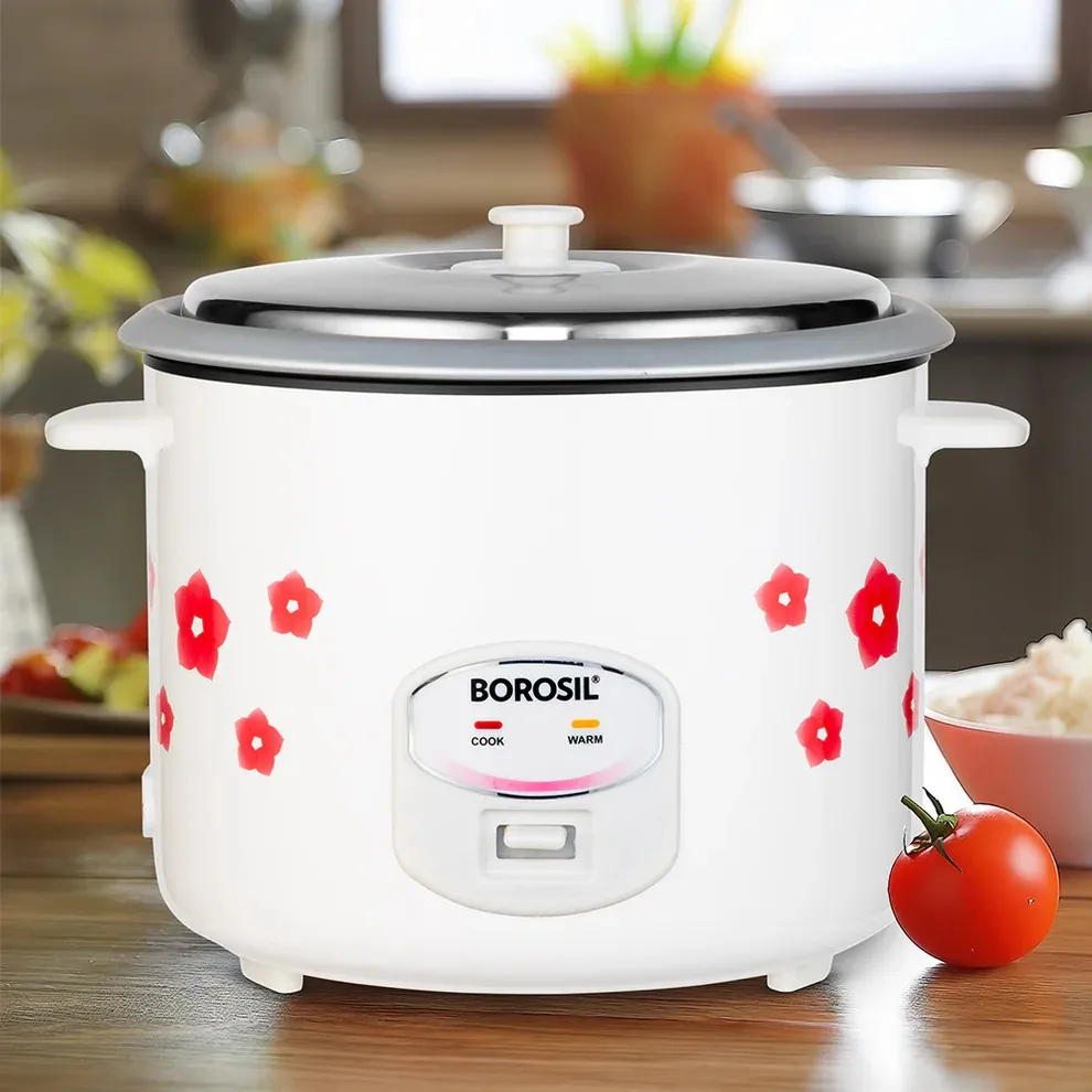 BOROSIL Pronto Dual Electric Rice Cooker, 2.8L