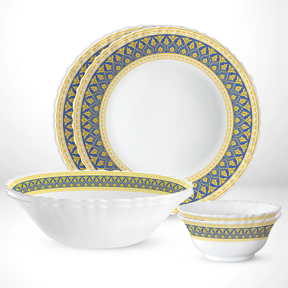 Larah by Borosil Regal Dinner Set, 6 pc