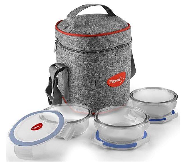 HEALTHY FRESH GLASS LUNCH BOX – PACK OF 3