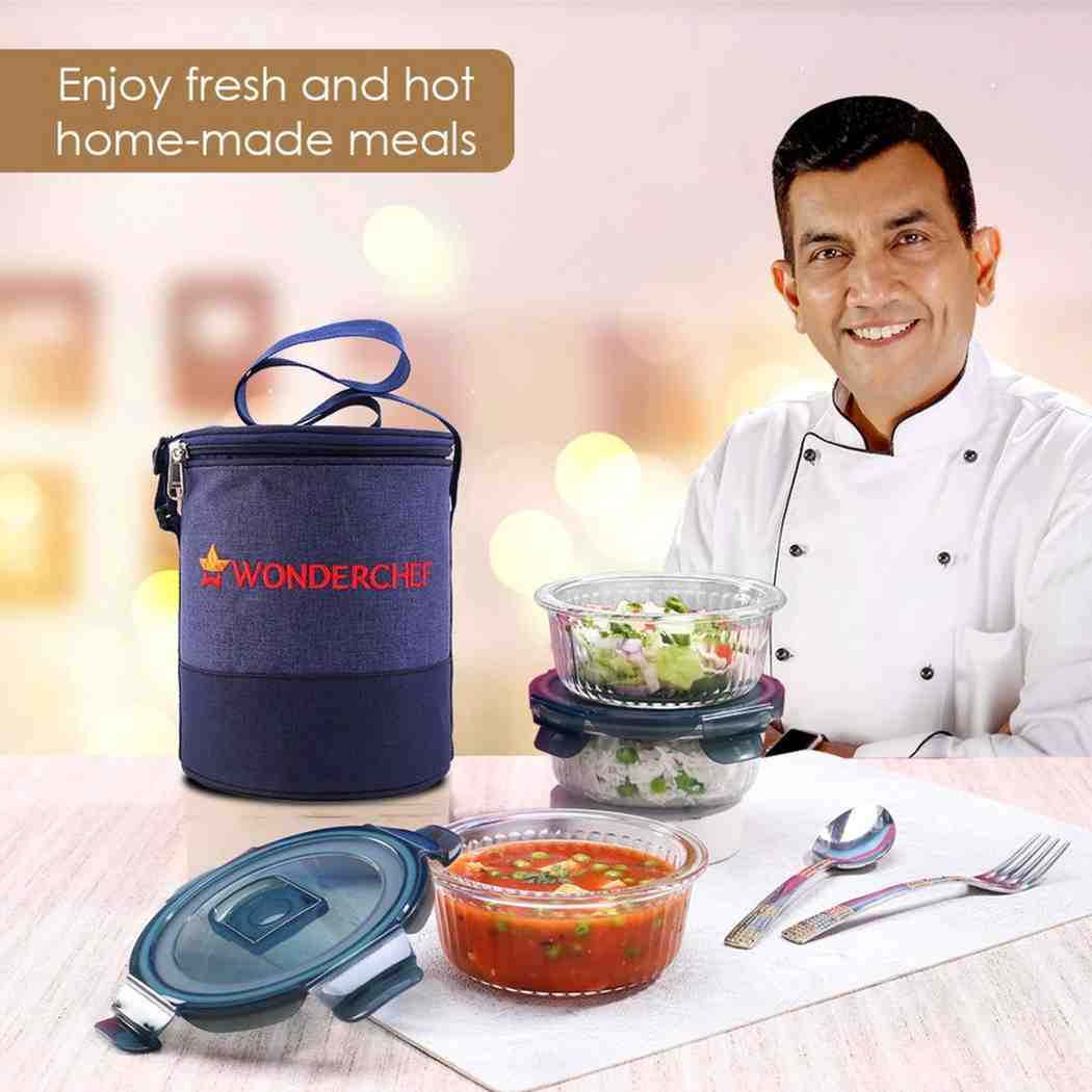 Wonderchef Verona Lunch Box Set of 3 Pcs