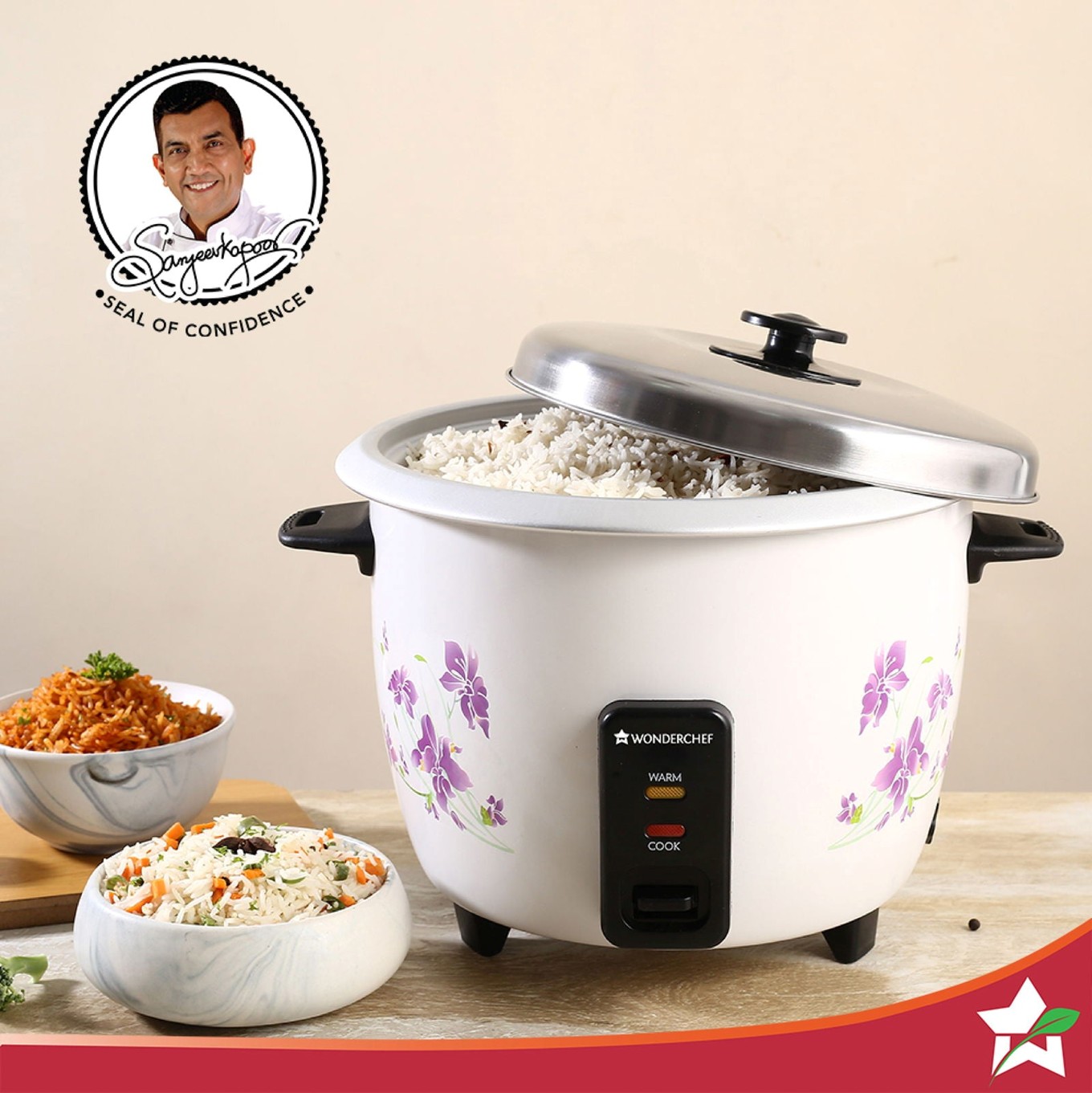 Nutri Cook Rice Cooker with Single Bowl