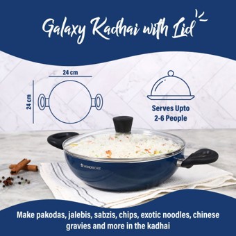 Galaxy Kadhai with Lid 24 cm