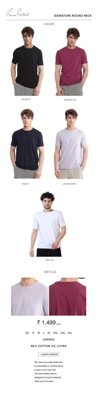 RARE RABBIT Signature Round Neck