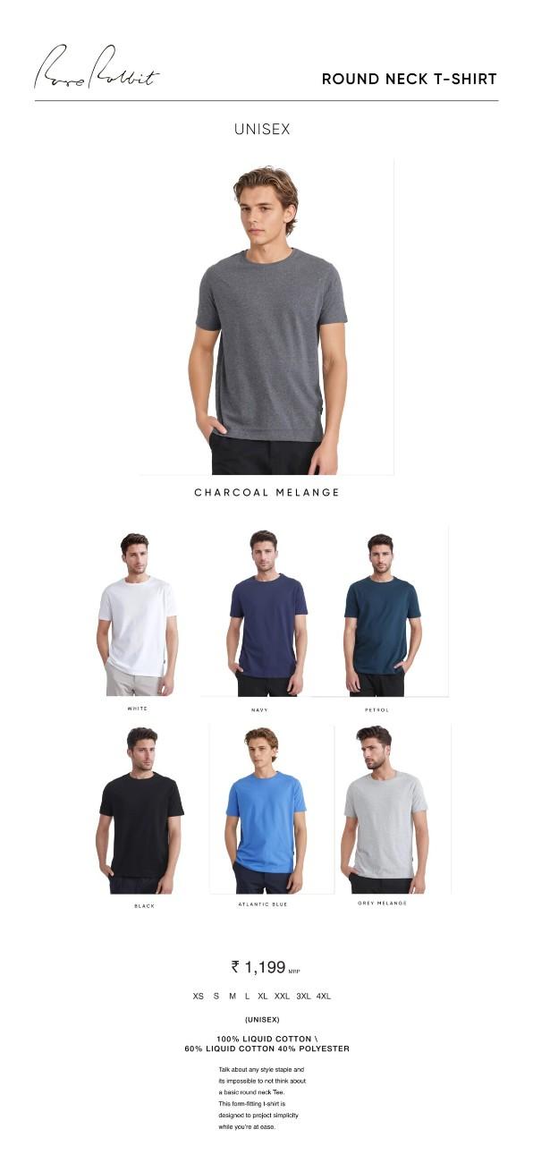 RARE RABBIT Round Neck T-shirt