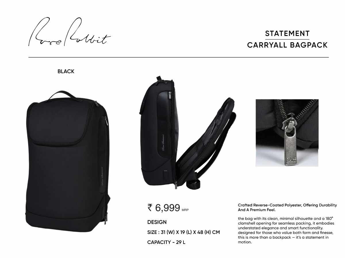 RARE RABBIT STATEMENT CARRYALL BAGPACK