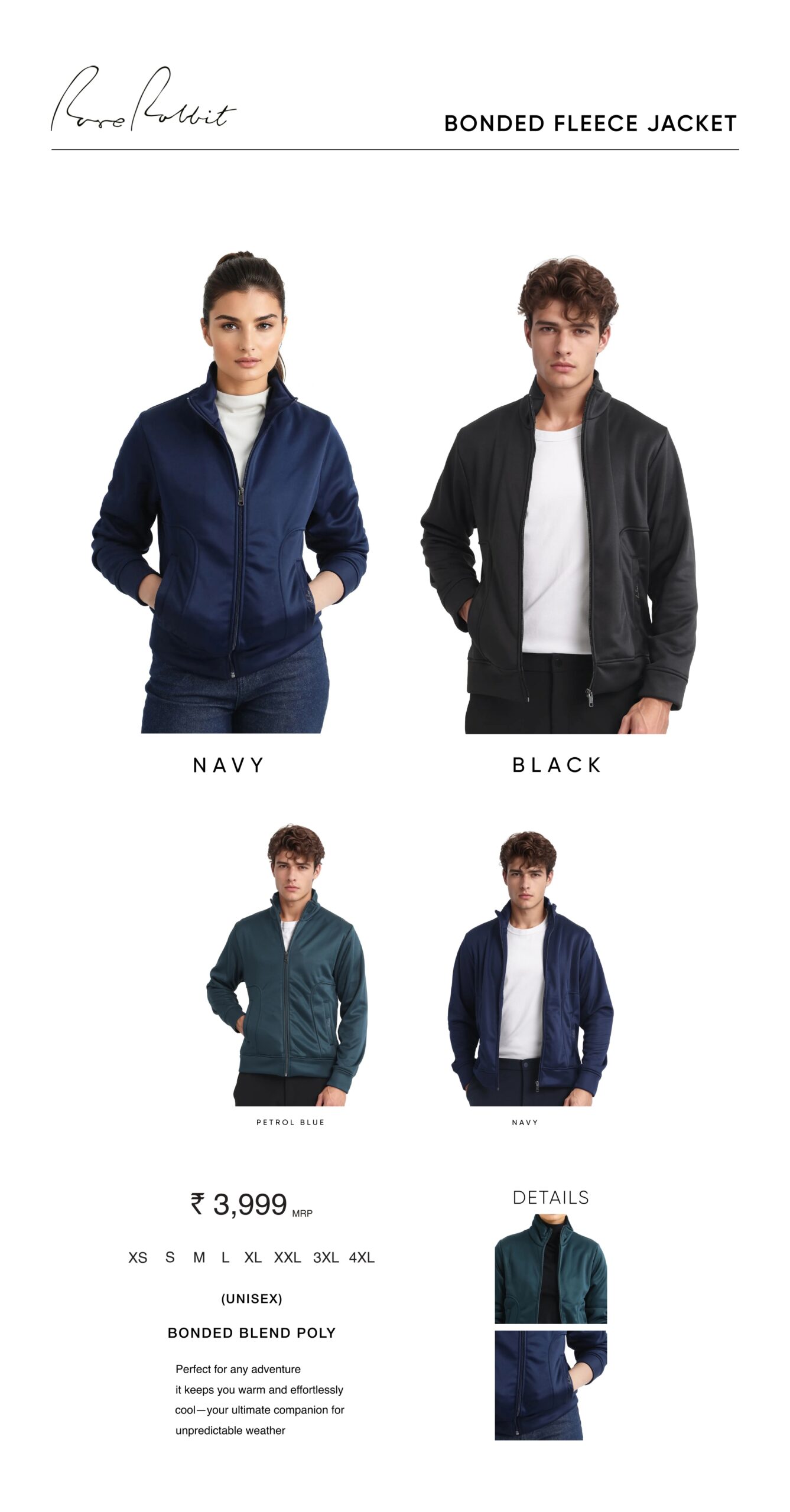 BONDED FLEECE JACKET