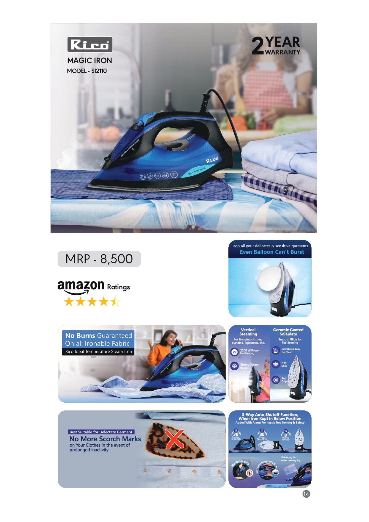 MODEL – SI2110 MAGIC IRON