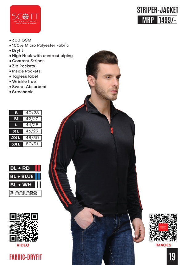 SCOTT STRIPER -JACKET