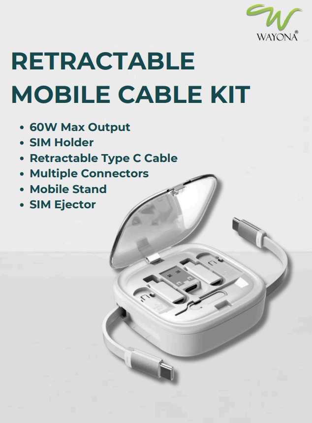 RETRACTABLE MOBILE CABLE KIT