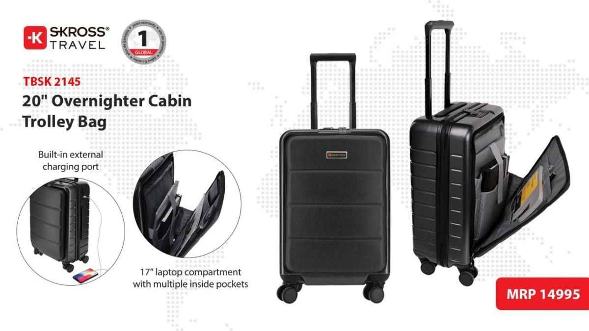 SKROSS TBSK 2145 20″ Overnighter Cabin Trolley Bag