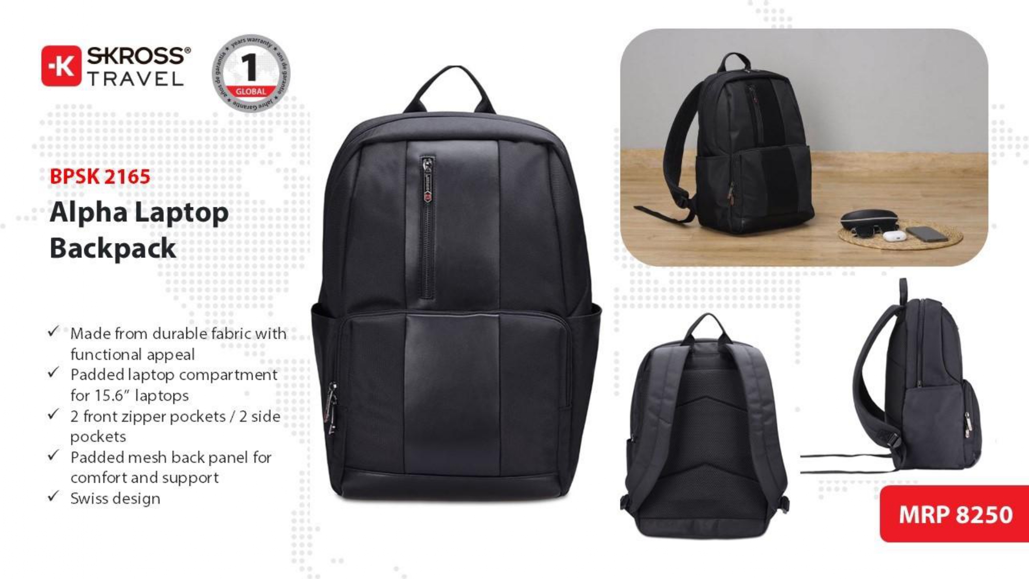 BPSK 2165 Alpha Laptop Backpack