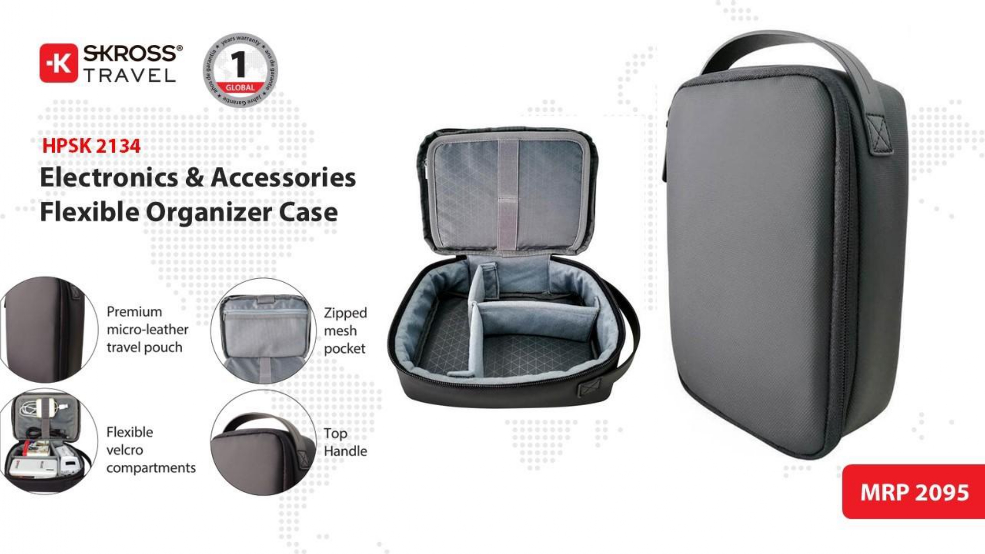 HPSK 2134 Electronics & Accessories Flexible Organizer Case