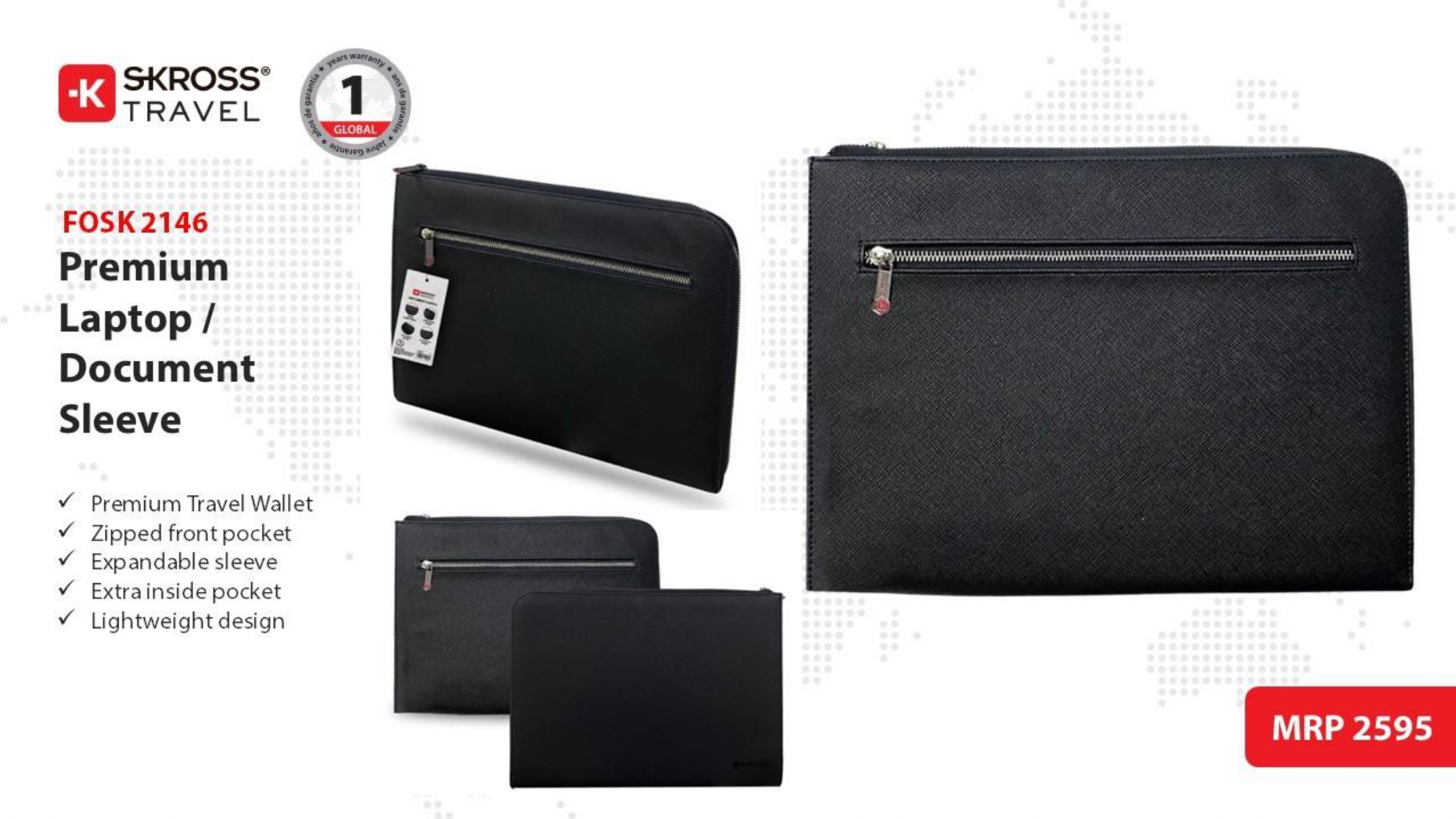 FOSK 2146 Premium Laptop/ Document sleeve