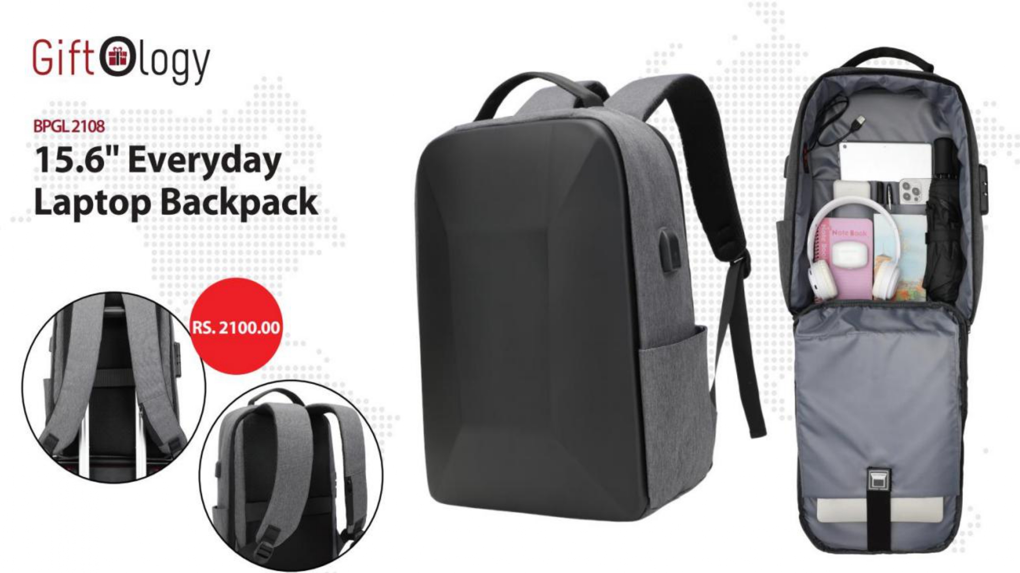 BPGL 2108 15.6″ Everyday Laptop Backpack