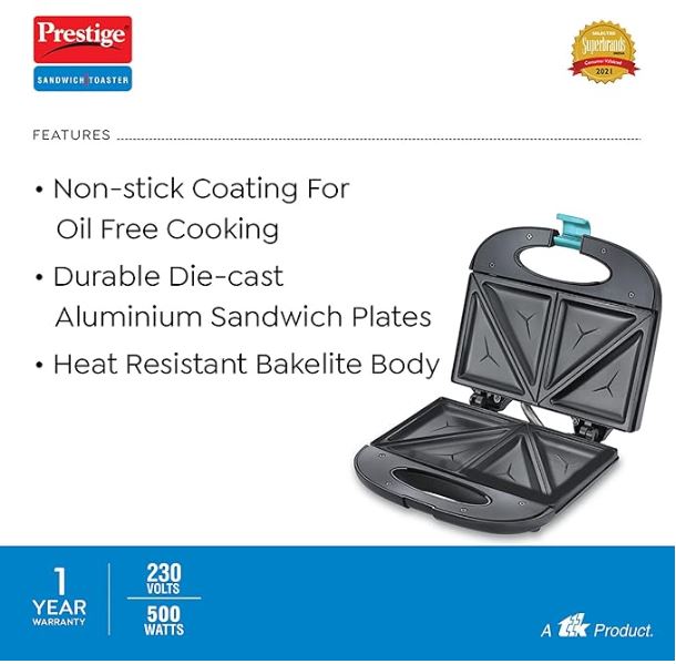 PSMFB (D) 800W Sandwich Toaster