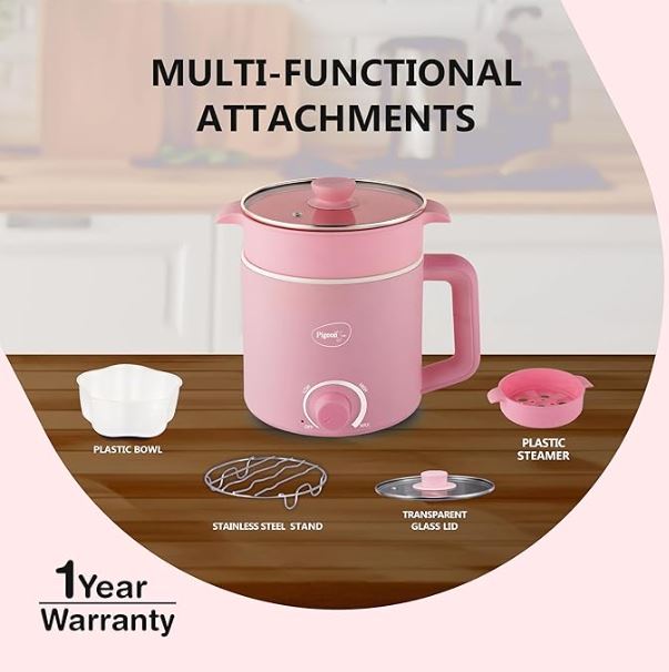 1.5 LITRE SWIFT PLUS MULTI COOK KETTLE – PINK