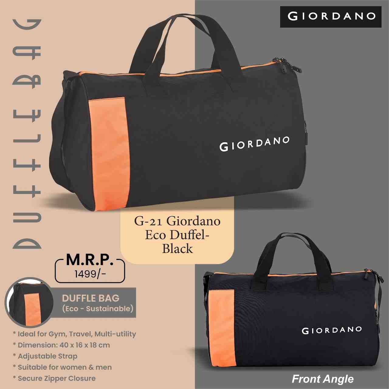 Giordano Eco Duffle BAG