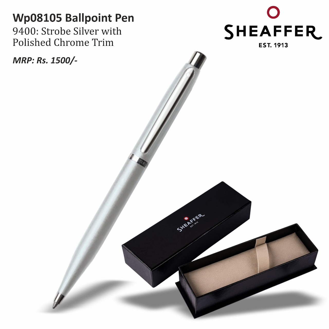 9400: Strobe Silver with Polished Chrome Trim