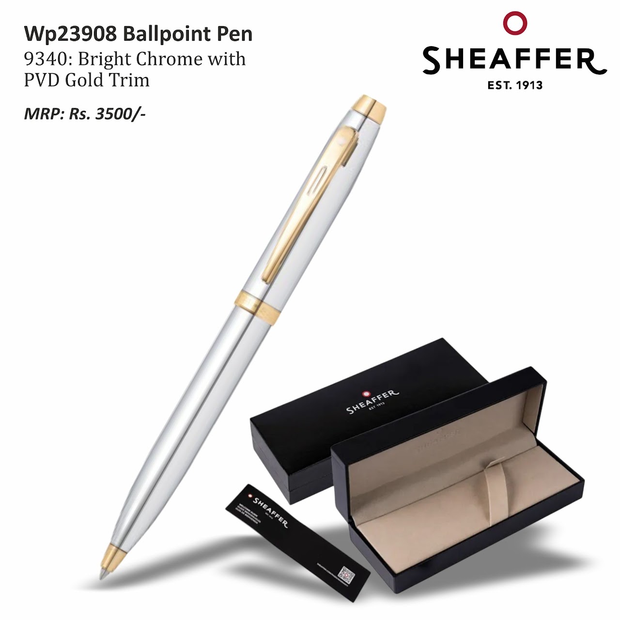 9340: Bright Chrome with PVD Gold Trim