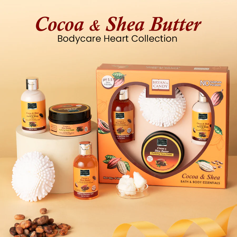 Body Care Heart Collection: Cocoa shea & Butter