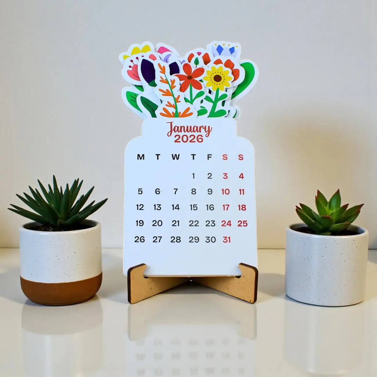 FLORAL BOUQUET CALENDAR (MDF)