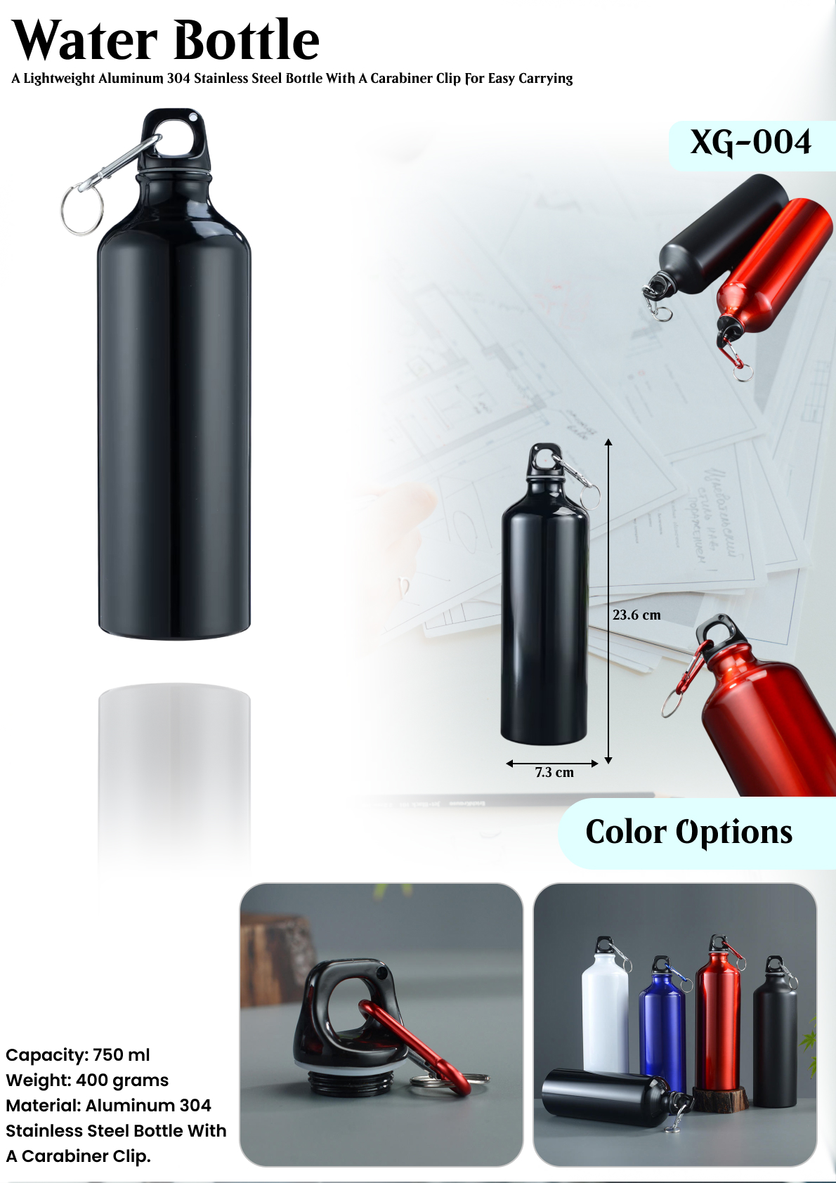 WATER BOTTLE : XG- 004