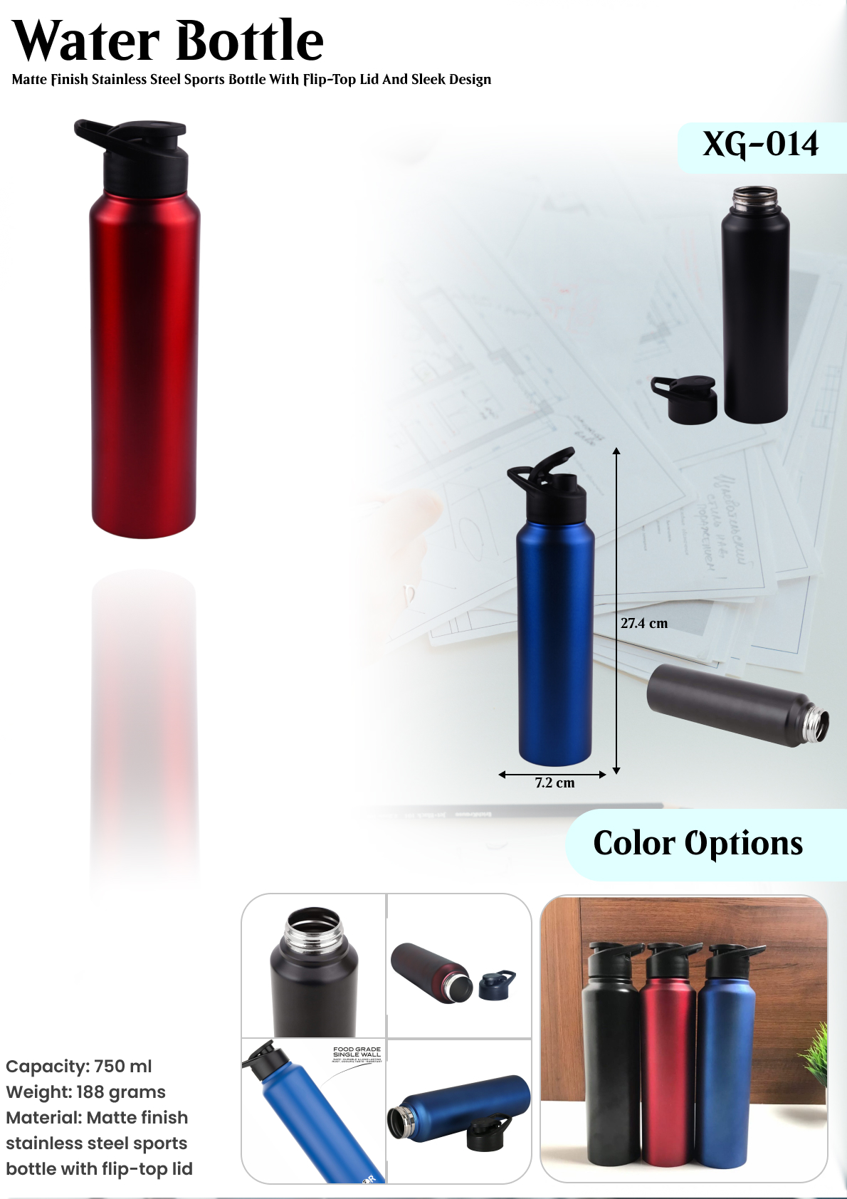 WATER BOTTLE : XG- 014