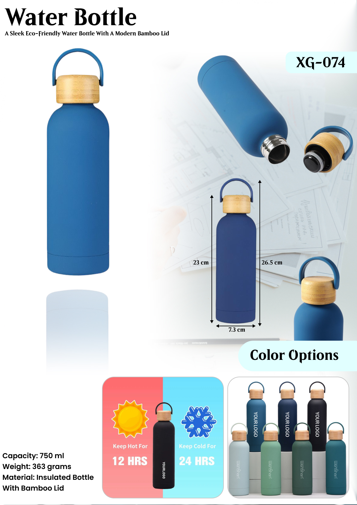 WATER BOTTLE : XG- 074