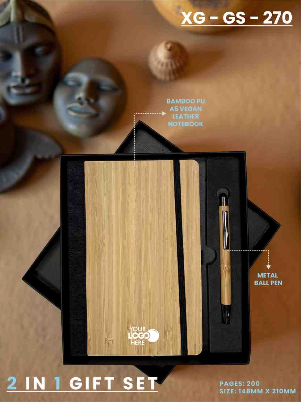 2 in 1 Gift Set (Diary & Pen) : XG – GS – 270