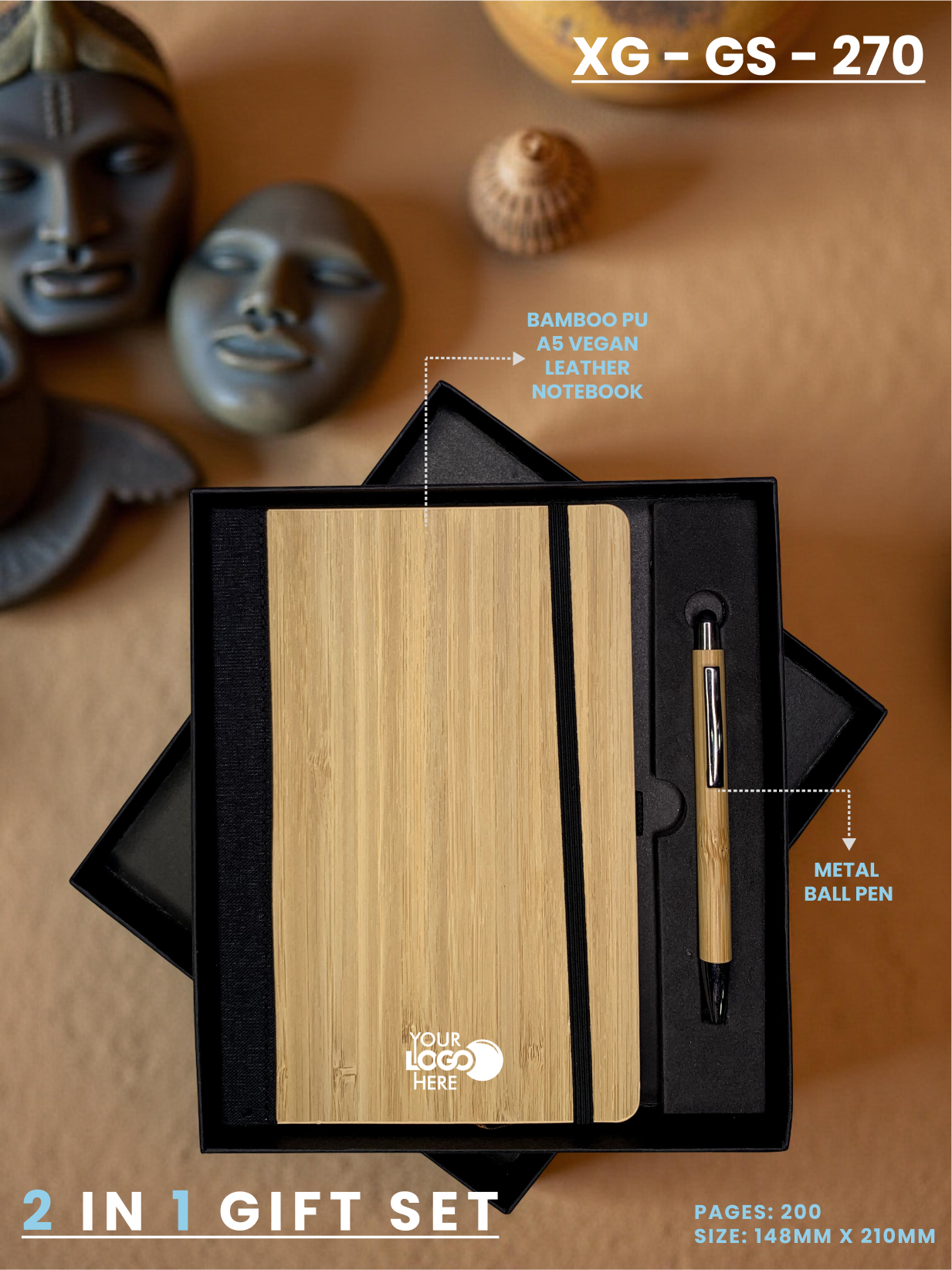 2 in 1 Gift Set (Diary & Pen) : XG – GS – 270